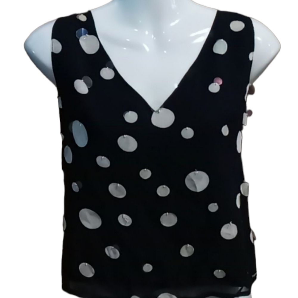 Vintage polka dot career tank L